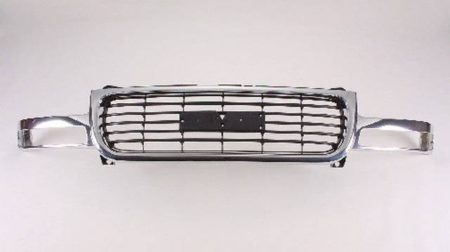 Grille assy argent; except Denali - GMC YUKON XL 1500 2000-2006