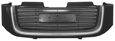 Grille assy Envoy; SLE; w/o washer nozzle holes; bright - GMC ENVOY 2002-2005