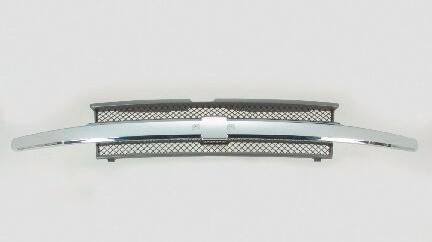 Grille assy w/o headlamp washers; w/bright moldings - CHEVROLET TRAILBLAZER 2002-2009