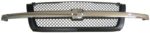 Grille assy base/LS/LT; bright & black - paint to match - CHEVROLET SILVERADO 1500 2003-2006