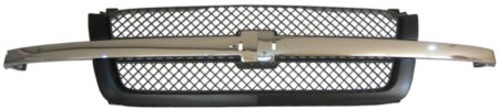 Grille assy base/LS/LT; bright & black - paint to match - CHEVROLET SILVERADO 3500 2003-2006