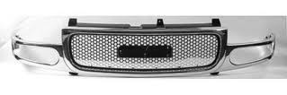 Grille assy Denali; bright & silver - GMC YUKON XL 1500 2001-2005