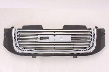Grille assy w/Headlamp Washer; Chrome w/Black Frame; (P) - GMC ENVOY 2006-2009