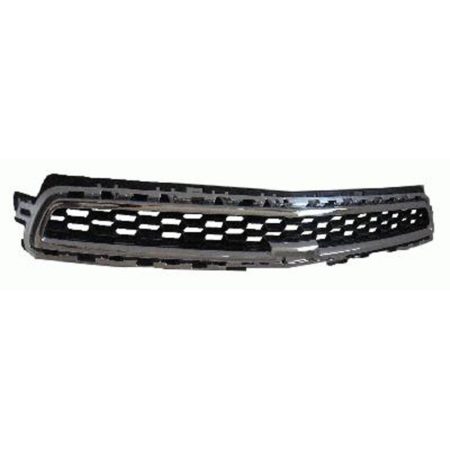 Grille assy HYBRID|LS|LT; Upper; Chrome/Black - CHEVROLET MALIBU 2013-2013