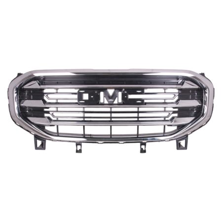 Grille assy SLT; Matte Black; w/Chrome Surround & Moldings - GMC TERRAIN 2018-2021
