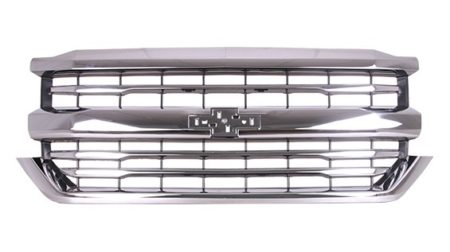 Grille assy HIGH COUNTRY; Matte Black; w/Chrome Mldg - CHEVROLET SILVERADO 1500 2016-2018
