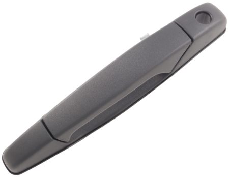 Left Front door handle outer w/Key Hole; black; textured; plastic - CHEVROLET SUBURBAN 2500 2007-2013