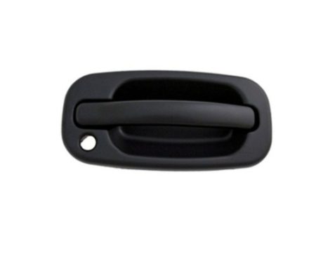 Right Front door handle outer smooth finish; black - paint to match - GMC SIERRA 3500 2001-2006