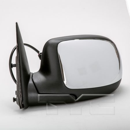 Left Mirror outside rear view standard style; power remote; non-heated; bright; w/RPO D48 - CHEVROLET SILVERADO 3500 2001-2002