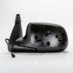 Left Mirror outside rear view Power; Heated; Man Folding; w/Puddle Lamp; PTM/Smooth Cap; 6 Pin - CHEVROLET SUBURBAN 2500 2000-2002