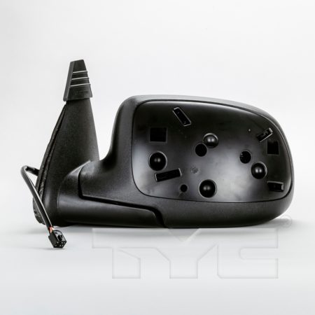 Left Mirror outside rear view Power; Heated; Man Folding; w/Puddle Lamp; PTM/Smooth Cap; 6 Pin - GMC YUKON XL 1500 2000-2002