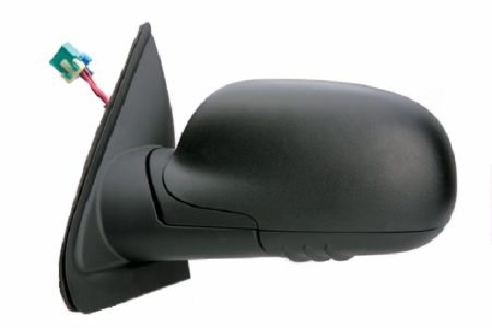 Left Mirror outside rear view foldable heated power remote; w/o dimmer; black - CHEVROLET TRAILBLAZER 2002-2004