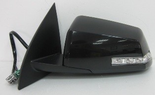 Left Mirror outside rear view Power; Heated; w/Signal Lamp; Power Folding; PTM - CHEVROLET TRAVERSE 2009-2012