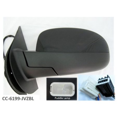 Left Mirror outside rear view w/Courtesy Lamp; w/o Off Road Pkg; w/o Dim; w/Arrow Signal Indicator; PTM - CHEVROLET SUBURBAN 1500 2007-2014