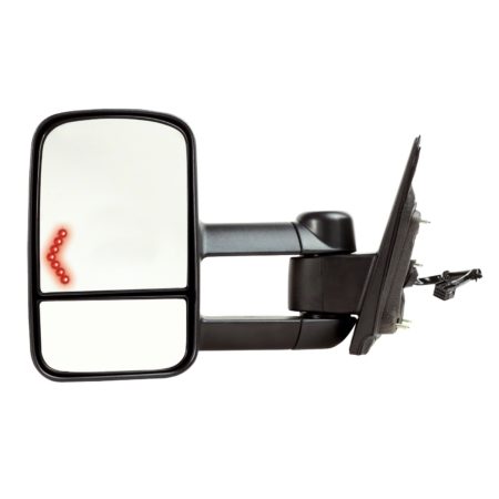 Left Mirror outside rear view Trailer Tow Type; Power; w/o Signal Lamps - GMC SIERRA 3500 HD 2015-2019