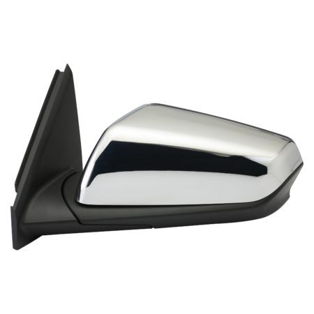 Left Mirror outside rear view Exc DENALI; w/o Turn Signal; Chrome - GMC TERRAIN 2018-2019