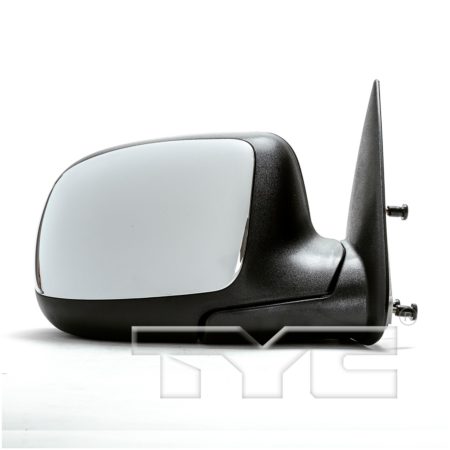 Right Mirror outside rear view standard style; manual remote; w/bright cover - CHEVROLET TAHOE 2001-2002