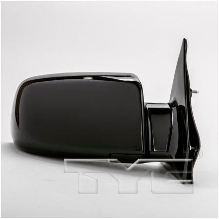 Right Mirror outside rear view below eye-line; power remote; non-heated; w/convex glass; black - GMC SAFARI 2000-2005