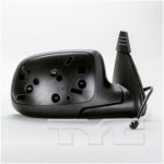 Right Mirror outside rear view Power; Heated; Man Folding; w/Puddle Lamp; PTM/Smooth Cap; 6 Pin - CHEVROLET SUBURBAN 2500 2000-2002