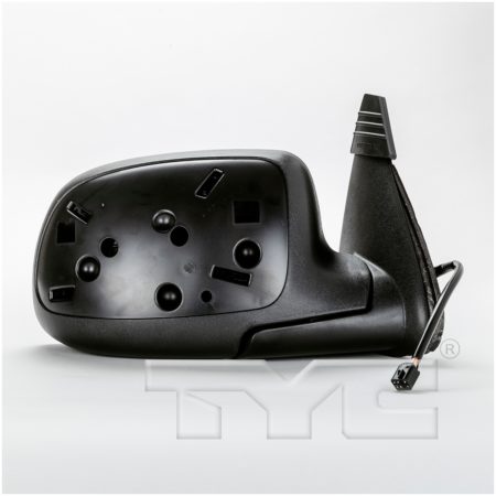 Right Mirror outside rear view Power; Heated; Man Folding; w/Puddle Lamp; PTM/Smooth Cap; 6 Pin - CHEVROLET AVALANCHE 1500 2002-2002