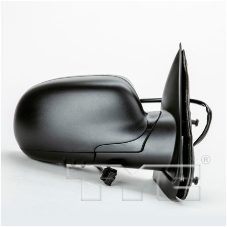 Right Mirror outside rear view foldable heated power remote; w/o dimmer; black - GMC ENVOY 2002-2004