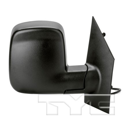Right Mirror outside rear view Power; w/o Signal Lamp; Textured Black - CHEVROLET EXPRESS 3500 2003-2007