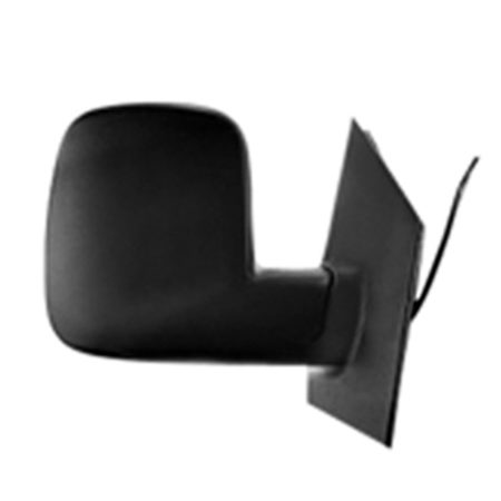 Right Mirror outside rear view Power; Heated; Foldaway; w/o Signal Lamp; Smooth Black  - GMC SAVANA 2500 2008-2021