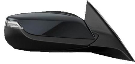 Right Mirror outside rear view L|LS; Convex; w/Cover; Textured Black - CHEVROLET MALIBU 2016-2019