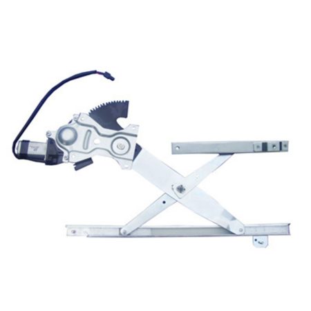 Left Front door glass regulator 4dr sedan; power; includes motor - CHEVROLET CAVALIER 1995-2005