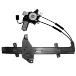 Left Front door glass regulator 4dr sedan; power; includes motor - PONTIAC GRAND PRIX 1997-2003