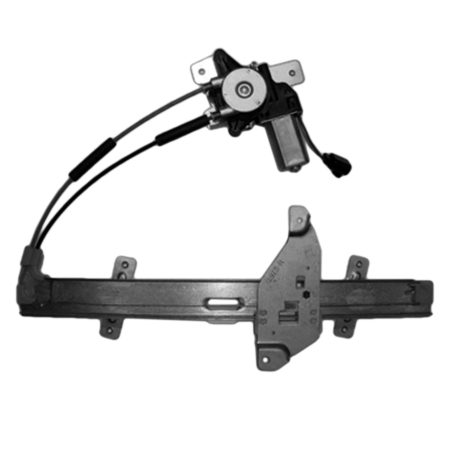 Right Front door glass regulator 4dr sedan; power; includes motor - PONTIAC GRAND PRIX 1997-2003