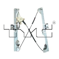 Right Rear door glass regulator CREW CAB; Regulator & Motor Assy - GMC SIERRA 3500 HD 2007-2014