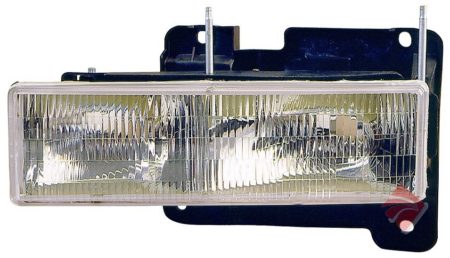 Left Headlamp assy composite w/composite headlamps - CHEVROLET C1500 SUBURBAN 1992-1999