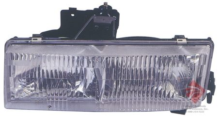 Left Headlamp assy composite late design/Express - CHEVROLET EXPRESS 3500 1996-2002