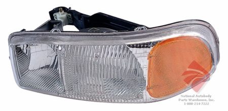 Left Headlamp assy composite except Denali - GMC YUKON XL 1500 2000-2006