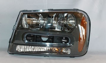 Left Headlamp assy composite all; except 06-09 LT/08 LS - CHEVROLET TRAILBLAZER 2002-2009