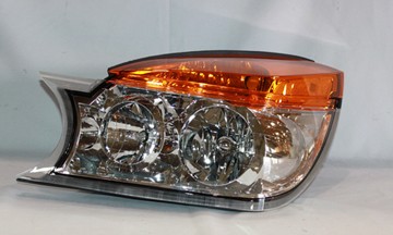 Left Headlamp assy composite w/o applique; paint to match - BUICK RENDEZVOUS 2002-2003
