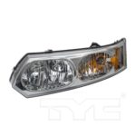 Left Headlamp assy composite 4dr sedan; w/o bulbs - SATURN ION 2003-2007