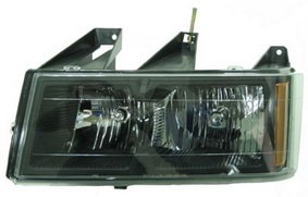 Left Headlamp assy composite w/black bezel - GMC CANYON 2004-2012
