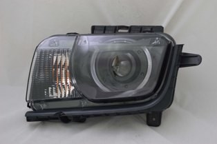 Left Headlamp assy composite BASE; Conv; HID; w/o Leveling System; Type 1 - CHEVROLET CAMARO 2011-2013