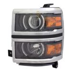 Left Headlamp assy composite HIGH COUNTRY|LTZ; Projector Type CAPA - CHEVROLET SILVERADO 1500 2014-2015
