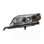 Left Headlamp assy composite HID; 2nd Design; Clear Lens - CHEVROLET MALIBU 2013-2015
