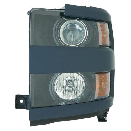 Left Headlamp assy composite Halogen; w/Paint To Match Bezel - CHEVROLET SILVERADO 3500 HD 2015-2019