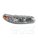 Right Headlamp assy composite w/o bulbs or sockets; w/o corner lamp - BUICK REGAL 1997-2004