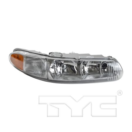 Right Headlamp assy composite w/o bulbs or sockets; w/o corner lamp - BUICK CENTURY 1997-2005