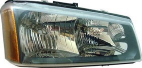 Right Headlamp assy composite 1st Design; Smooth Bezel - CHEVROLET SILVERADO 3500 CLASSIC 2007-2007