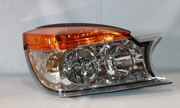 Right Headlamp assy composite w/o applique; paint to match - BUICK RENDEZVOUS 2002-2003