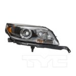 Right Headlamp assy composite HID; 2nd Design; Clear Lens - CHEVROLET MALIBU 2013-2015