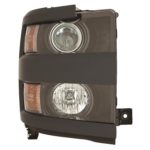 Right Headlamp assy composite Halogen; w/Paint To Match Bezel - CHEVROLET SILVERADO 3500 HD 2015-2019