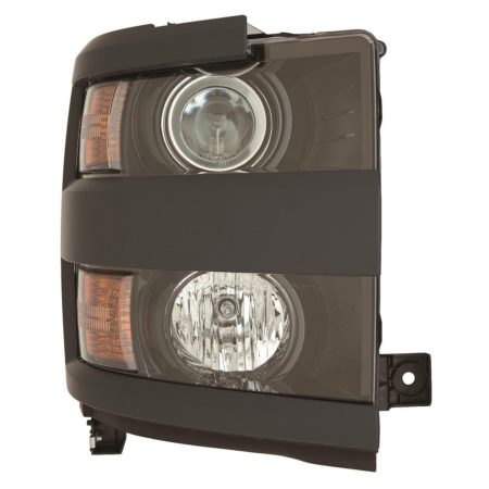 Right Headlamp assy composite Halogen; w/Paint To Match Bezel - CHEVROLET SILVERADO 2500 HD 2015-2019